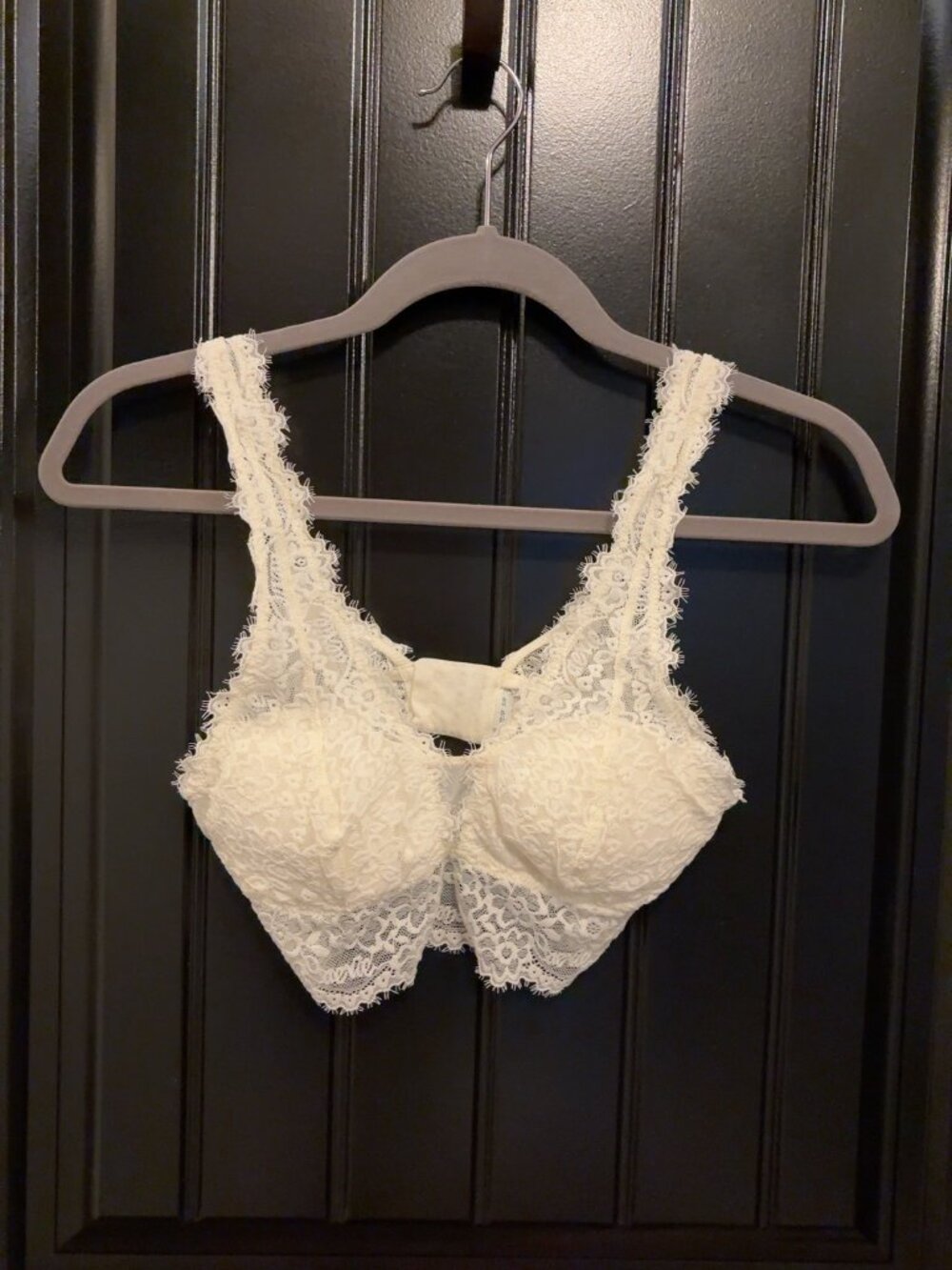 Aerie Ivory Lace Longline Bralette Size S/P